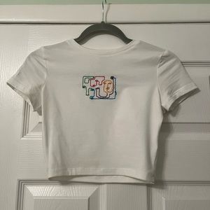 Abstract baby tee- place offer